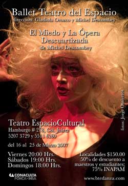 Ballet Teatro del Espacio escenifica las coreografias Opera descuartizada y El Miedo