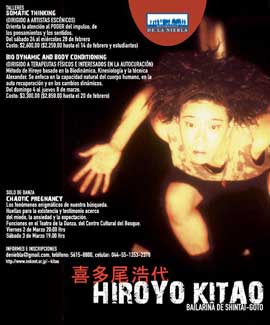Hiroyo Kitao se presenta en el Teatro de la Danza