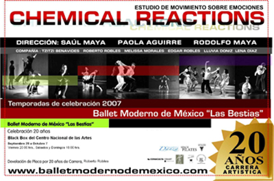Ballet Moderno de MÃ©xico. Las Bestias se presenta en el Foro Experimental Black Box del CENART
