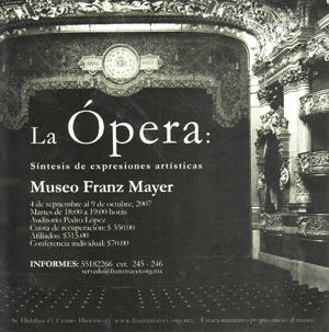 La Ã³pera, sÃ­ntesis de expresiones artÃ­sticas, ciclo precedido por el doctor Gerard Fontaine