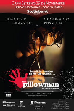 The Pillowman bajo la direcciÃ³n de Mario Espinosa se presenta en el Foro Scotiabank