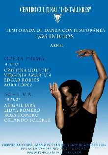 El Centro Cultural Los Talleres presenta en abril el ciclo Opera prima