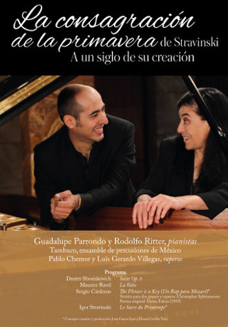 Guadalupe Parrondo y Rodolfo Ritter nos llevan a vivir la Consagración de la Primavera de Stravinsky. Palacio de Bellas Artes, abril 2013